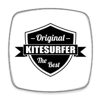 Kiteboarding Kitesurfing Kitesurf Kitesurfer Kiter - Square fridge magnet - white - Front