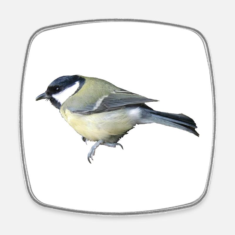 Great Bird - Square fridge magnet - white