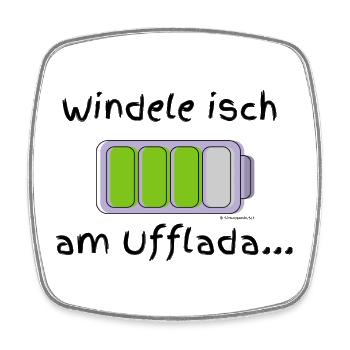 Die Windel des kleinen Schatz wird gerade gefüllt! - Viereckiger Kühlschrankmagnet - Weiß - Vorne