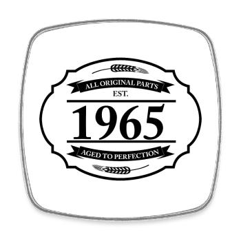 All original parts 1965 - Square fridge magnet - white - Front