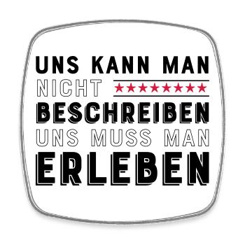 Freunde für immer - Viereckiger Kühlschrankmagnet - Weiß - Vorne