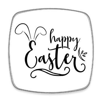 happy Easter - Square fridge magnet - white - Front