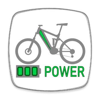 Conception motivante de la puissance du vélo électrique - Magnet carré - blanc - Devant