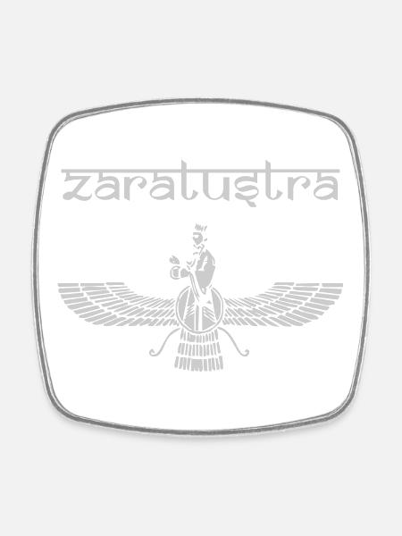 Zaratustra Farvahar - Square fridge magnet - white