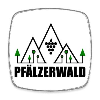 Pfälzerwald - Viereckiger Kühlschrankmagnet - Weiß - Vorne