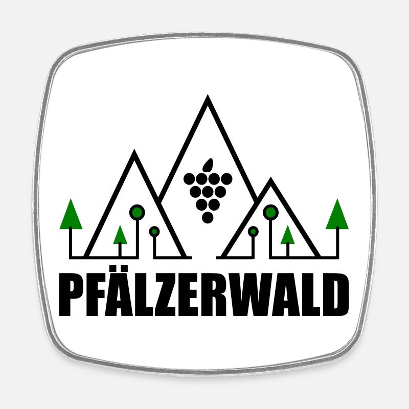 Palatinate Forest - Square fridge magnet - white