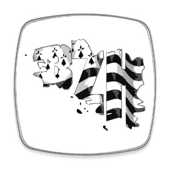 Brittany - Square fridge magnet - white - Front