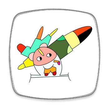 A Class Of Its Own - Viereckiger Kühlschrankmagnet - Weiß - Vorne