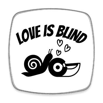 love, lover, mad lover - Square fridge magnet - white - Front