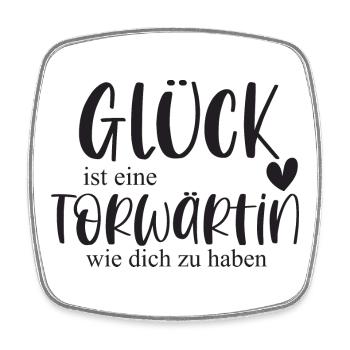 Torwärtin Fußball Sport Fußballspielerin Geschenk - Viereckiger Kühlschrankmagnet - Weiß - Vorne