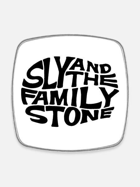 disco music band - Square fridge magnet - white