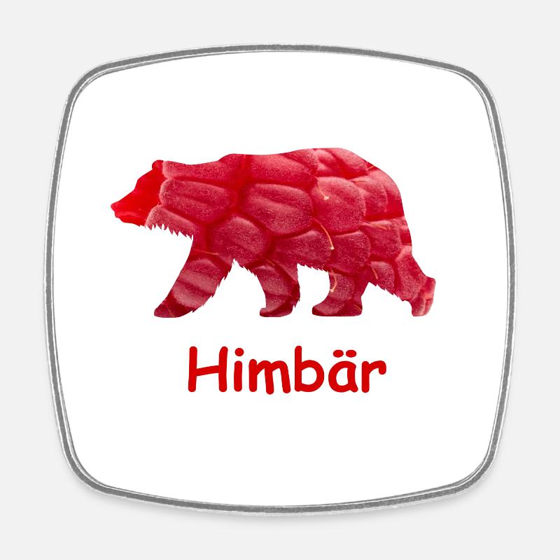 Himbär - Viereckiger Kühlschrankmagnet - Weiß