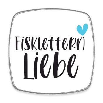 Eisklettern Klettern Wintersport Eis Geschenk - Viereckiger Kühlschrankmagnet - Weiß - Vorne