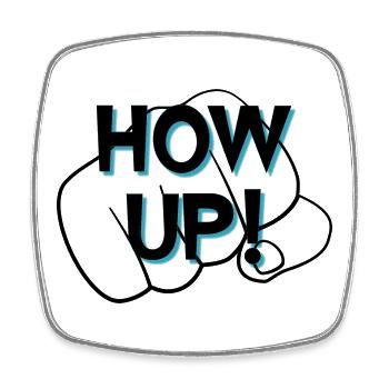 Get out! - Square fridge magnet - white - Front