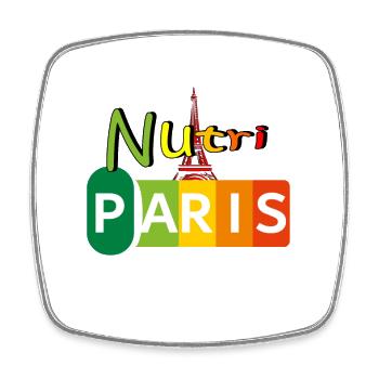 Nutri Paris - Magnet carré - blanc - Devant
