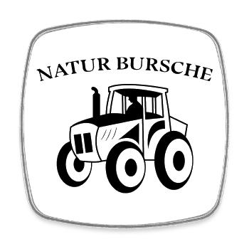Traktor Statement Landleben Ackerbau Landwirt - Viereckiger Kühlschrankmagnet - Weiß - Vorne