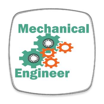Maschinenbau-Witz-Ingenieur - Viereckiger Kühlschrankmagnet - Weiß - Vorne