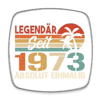 Original 1973 Jahrgang Vintage Geburtstag 1973 - Viereckiger Kühlschrankmagnet - Weiß - Vorne