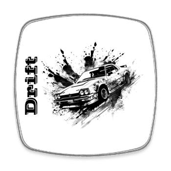 Drifter - Magnet carré - blanc - Devant