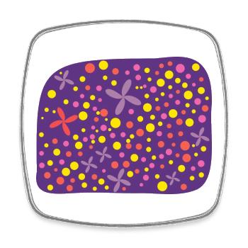 ANNIVERSARY. HAPPY BIRTHDAY. HAPPY BIRTHDAY. - Square fridge magnet - white - Front
