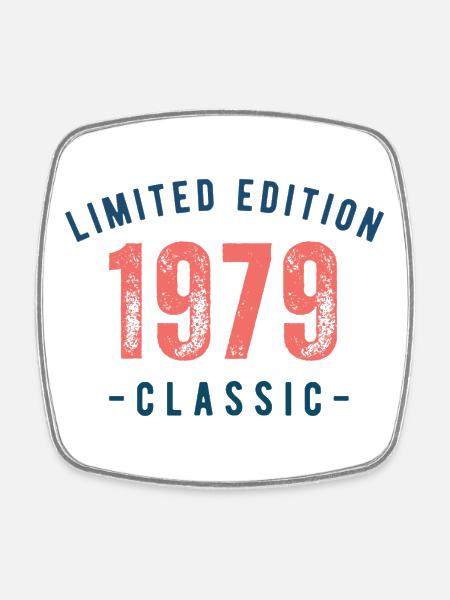 1979 Retro Limited Edition Classic - Square fridge magnet - white