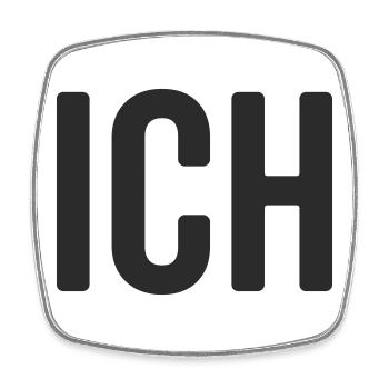 Ich Statement Design - Viereckiger Kühlschrankmagnet - Weiß - Vorne
