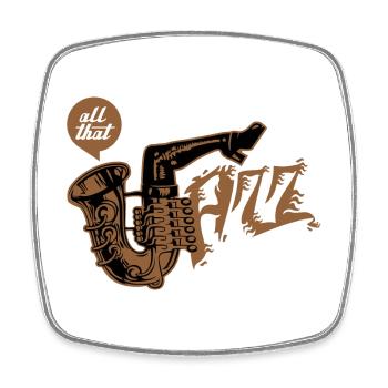 Tout ce jazz - Magnet carré - blanc - Devant