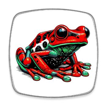 Grenouille - Magnet carré - blanc - Devant