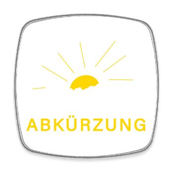 ich kenn da ne abkürzung spruch berg wandern sport - Viereckiger Kühlschrankmagnet - Weiß - Vorne