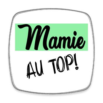 granny - Square fridge magnet - white - Front