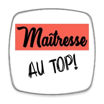 THANK YOU. MISTRESS. THANK YOU MISTRESS. MISTRESS - Square fridge magnet - white - Front