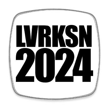 LVRKSN - Leverkusen - Deutscher Meister 2024 - Viereckiger Kühlschrankmagnet - Weiß - Vorne