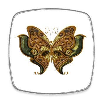 Superbe papillon élégant. - Magnet carré - blanc - Devant