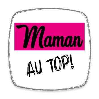 MAMA. OMA. MUTTERTAG - Viereckiger Kühlschrankmagnet - Weiß - Vorne