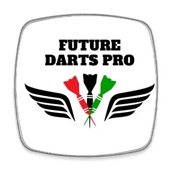 Darts Professional - Darts Players - Darts Players - Darts Fans - Square fridge magnet - white - Front