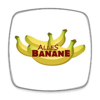 ALL BANANA - Square fridge magnet - white - Front