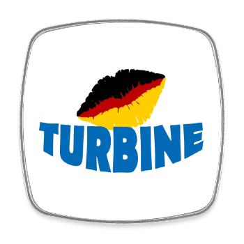 TURBINE - Square fridge magnet - white - Front