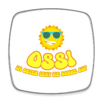 OSSI - Viereckiger Kühlschrankmagnet - Weiß - Vorne