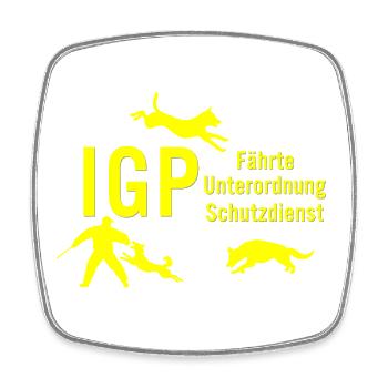 IGP Hundesport - Gelb - Viereckiger Kühlschrankmagnet - Weiß - Vorne