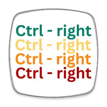 Keyboard Shortcut Pattern Design - Square fridge magnet - white - Front