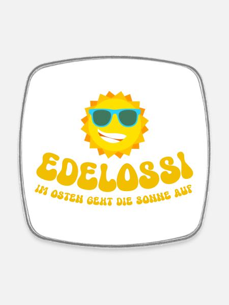 OSSI - Viereckiger Kühlschrankmagnet - Weiß