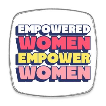 Design Empowerment Feminine Inspiration - Square fridge magnet - white - Front