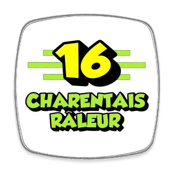Beschwerdende Charentais - Viereckiger Kühlschrankmagnet - Weiß - Vorne