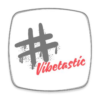 Vibetastic hatch tag slogan - Square fridge magnet - white - Front