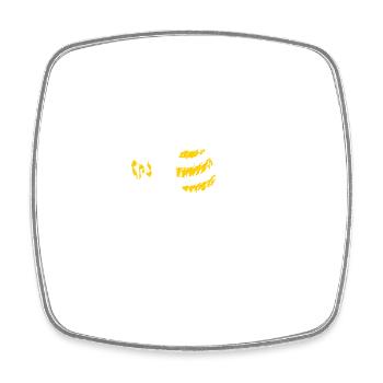 Beerbee Beer Saying Bee Funny Beer Drinker - Square fridge magnet - white - Front