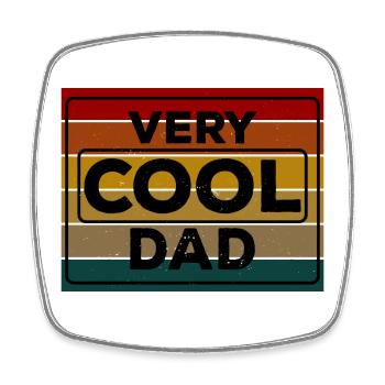 Very cool Dad du bist ein cooler Vater Vatertag - Viereckiger Kühlschrankmagnet - Weiß - Vorne