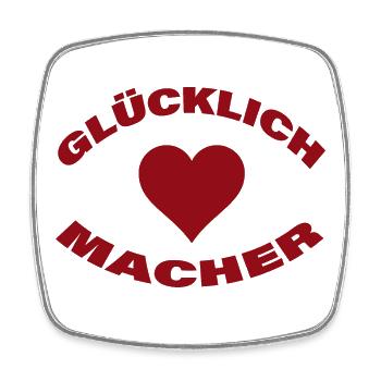 HAPPINESS MAKER - Square fridge magnet - white - Front