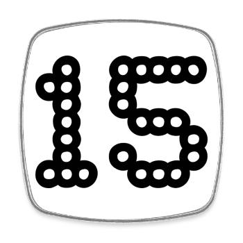 15. 15 YEARS. 15th ANNIVERSARY. 15 YEAR ANNIVERSARY. - Square fridge magnet - white - Front