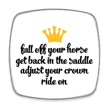 ride - Square fridge magnet - white - Front