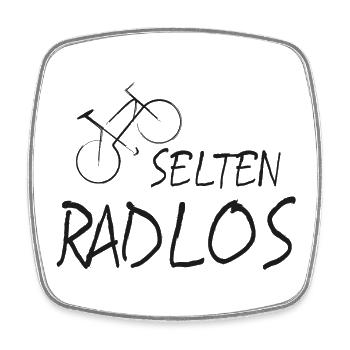 Selten Radlos Radfahren Sprüche lustig Geschenk - Viereckiger Kühlschrankmagnet - Weiß - Vorne